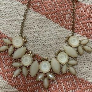 Francesca's Collections Jewelry - Cream stone and gold necklace Francesca's Collections Jewelry - Cream stone and gold necklace